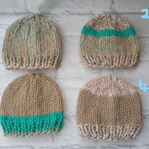 knitted baby hat, unisex baby cap, newborn beanie