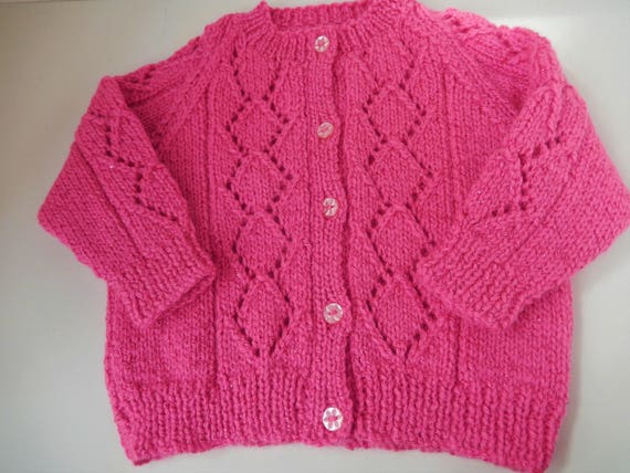 hand knitted newborn cardigans