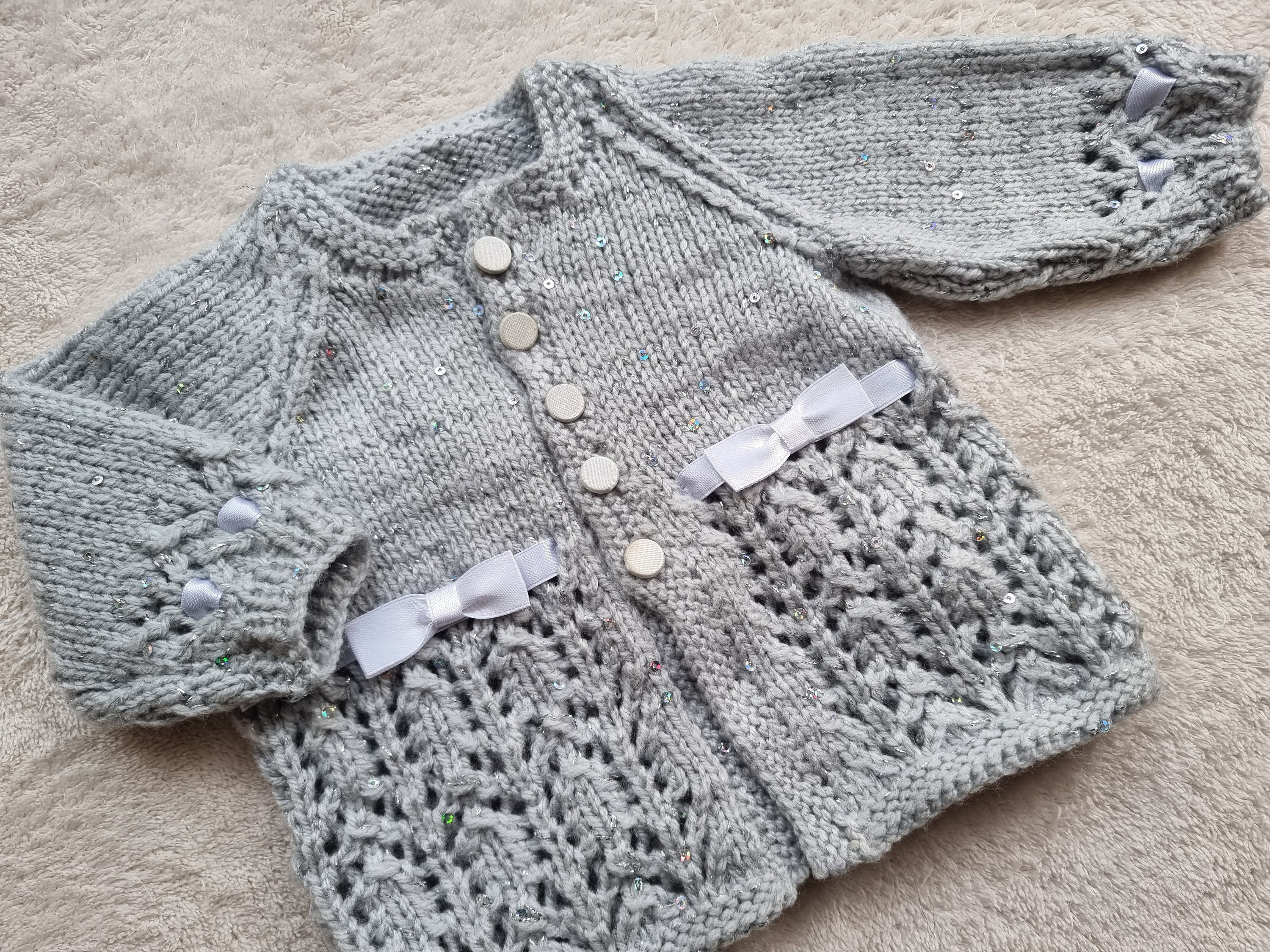 Gray baby cardigan 2025