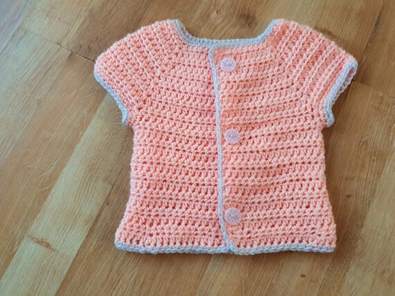 Girls peach cardigan sale
