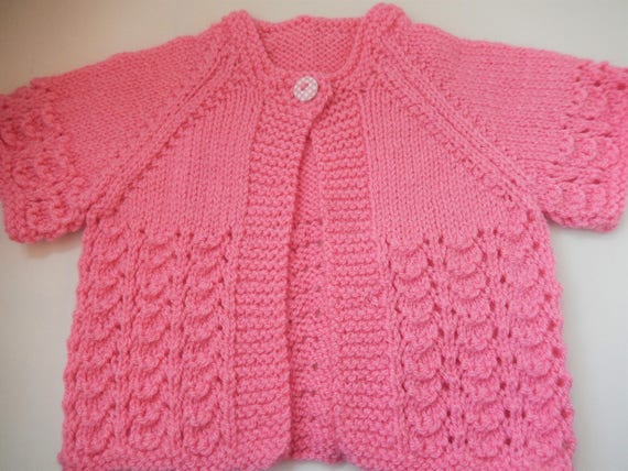 hand knitted baby cardigans for sale