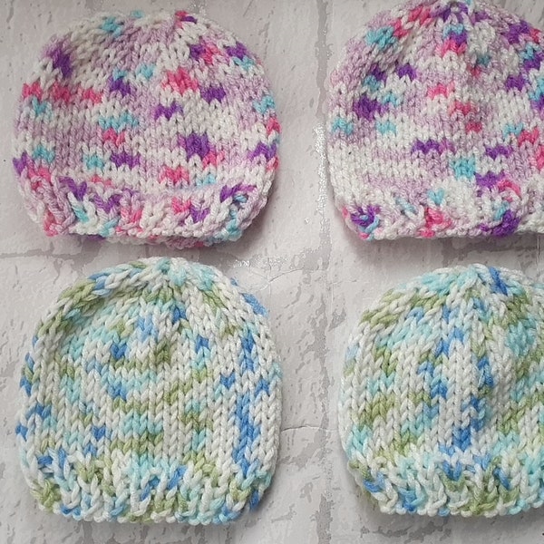 hand knitted hat, knitted baby cap, baby boy hat, baby girl hat, newborn