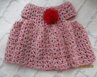 baby girl's top, crochet baby top, 9-12 month clothing