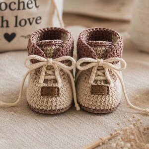 Crochet Baby Sneakers Pattern PDF | Baby Shoes Crochet Pattern | Newborn to 12 Months | Instant Download | Baby Booties Tutorial