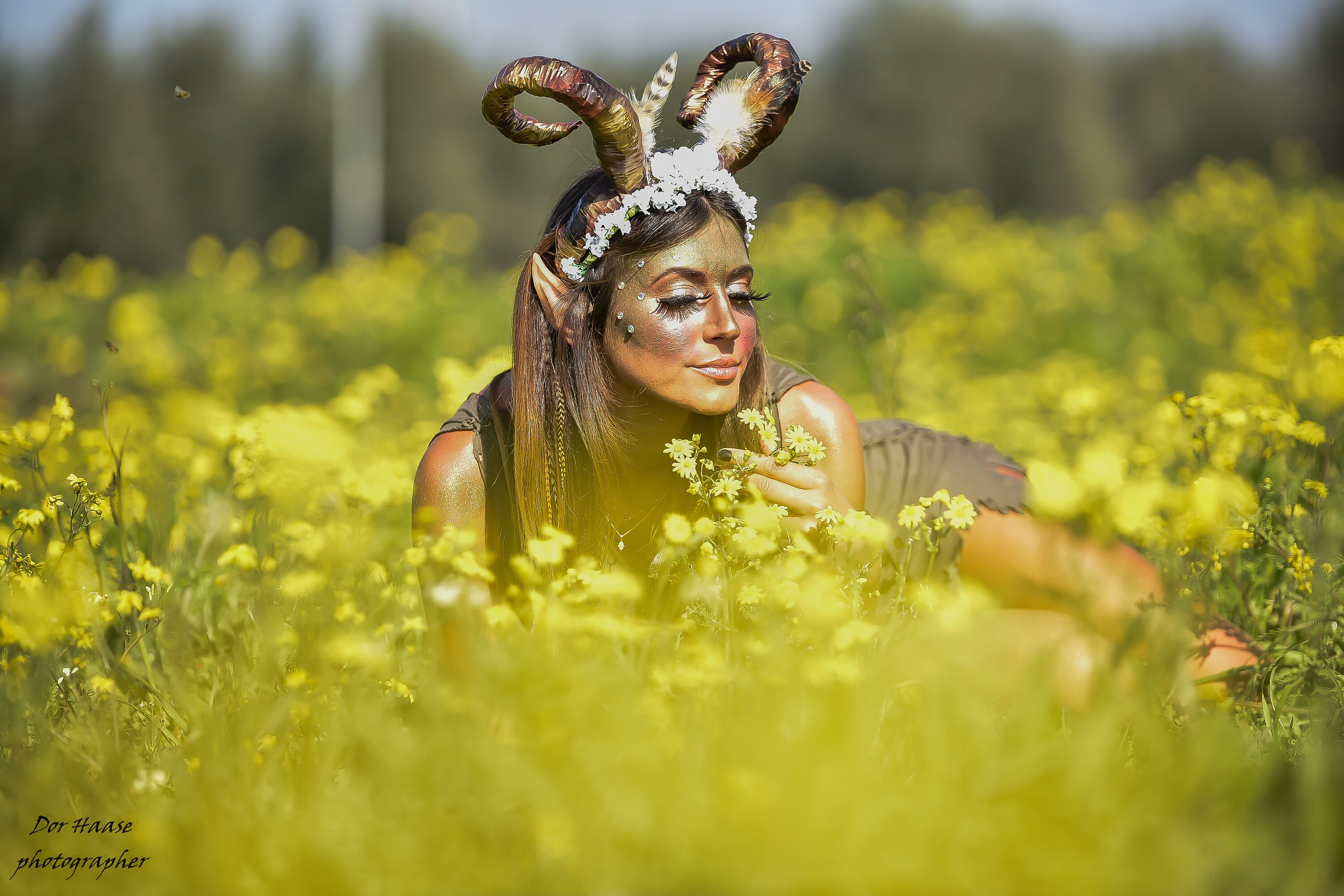 Ram Horn Headdress Adult Costume For Women Fantasy Costume Etsy