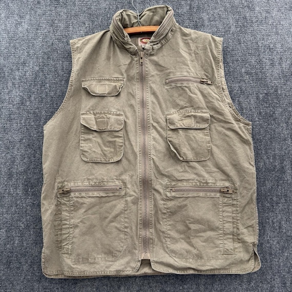 Banana Republic, Vintage 90s Banana Republic Utility Vest Safari Travel Multi Pocket Size XL