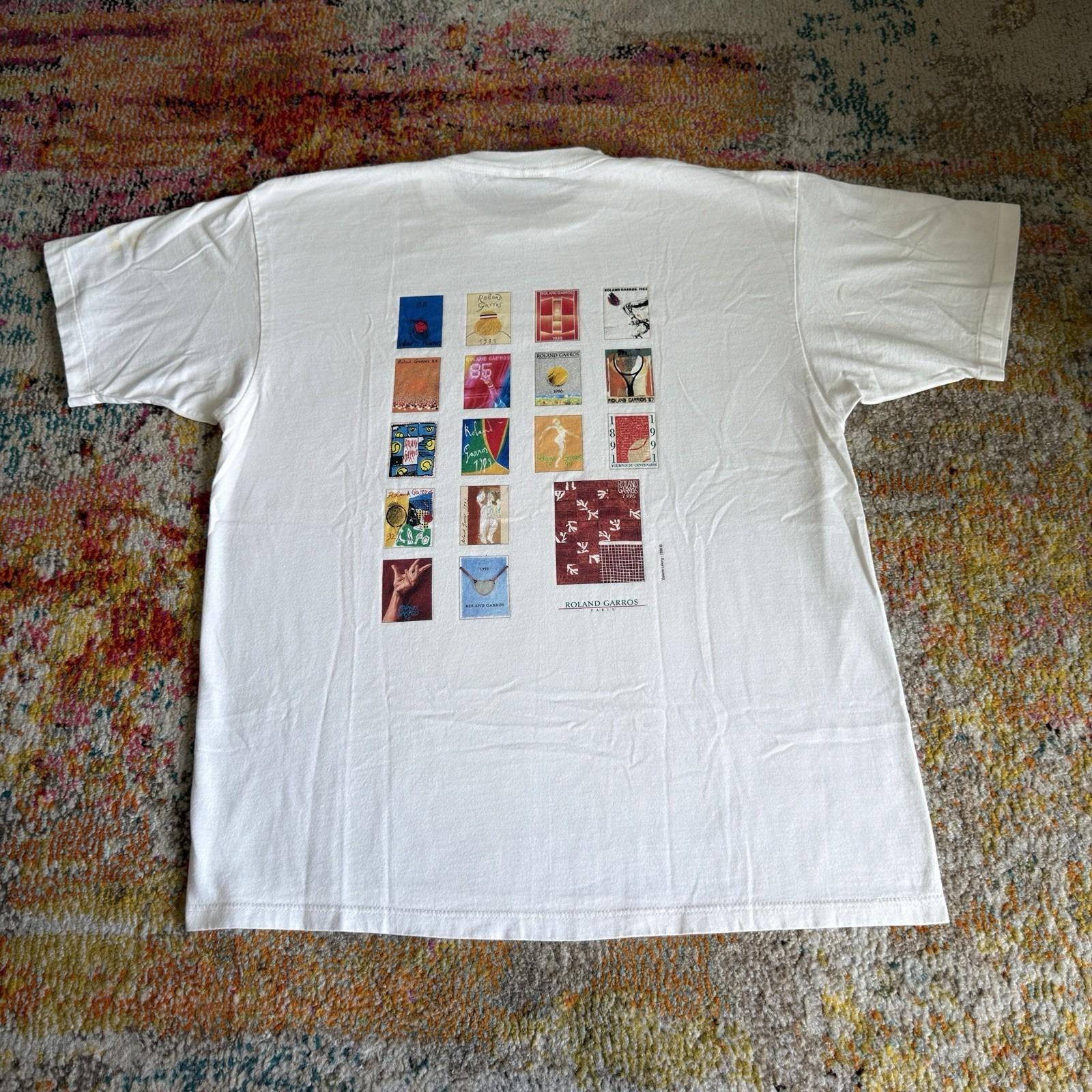 Vintage Roland Garros Tshirt - Etsy
