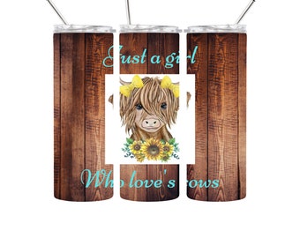 20 oz Sublimation PNG Skinny Tumbler Wrap, skinny Tumbler PNG, Sublimation Cow Tumbler wrap, Cow, Farm Tumbler digital download, Western PNG