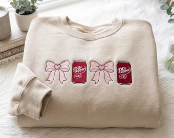 Embroidered Dr Pepper Sweatshirt, Coke Tshirt , Soda Lover Gift, Gifts For All