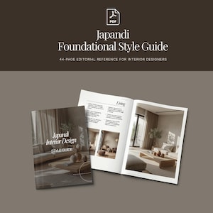 Japandi Design Style Guide PDF, 40-Page Interior Reference for Professionals