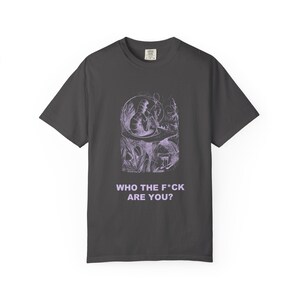 Who the F*ck Are You Shirt, John Tenniel Caterpillar Victorian Engraving Tee, Lewis Carroll Wonderland Literary Humor Gift image 8