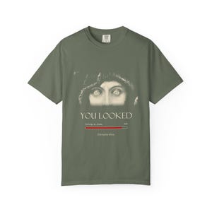 You Looked Shirt, Medusa Eyes Turning to Stone Tee, Greek Mythology Gift, Vintage Franz von Stuck image 4