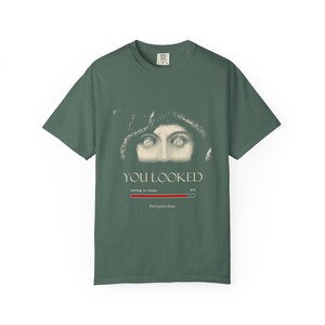 You Looked Shirt, Medusa Eyes Turning to Stone Tee, Greek Mythology Gift, Vintage Franz von Stuck image 5