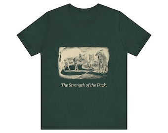 T-shirt « La force de la meute » inspiré du Livre de la Jungle de Rudyard Kipling, cadeau pour les lecteurs qui aiment travailler en équipe