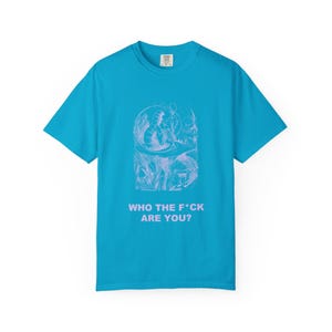 Who the F*ck Are You Shirt, John Tenniel Caterpillar Victorian Engraving Tee, Lewis Carroll Wonderland Literary Humor Gift image 6