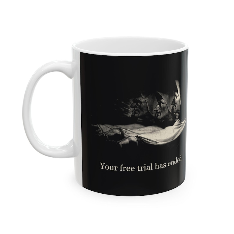 Your free trial has ended — Vintage Three Witches Mug — mug, face view