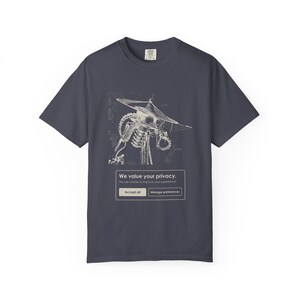 We Value Your Privacy Shirt, Cookie Banner Martian Eye Tee, Funny Tech Humor Gift, War of the Worlds image 9