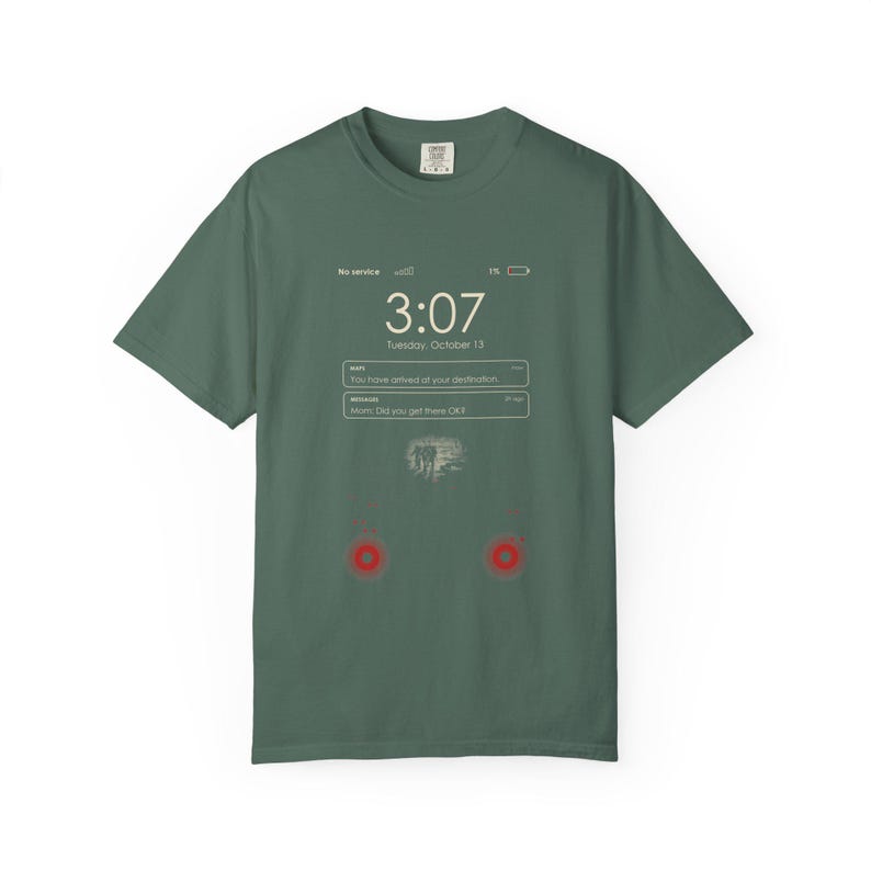 Camiseta "Sin servicio", camiseta de terror de aguas profundas para pantalla de bloqueo de teléfono, humor negro divertido, buceadores de Julio Verne 1870 imagen 5