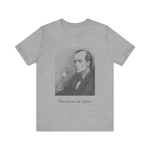 Das Spiel ist eröffnet – Vintage Sherlock Holmes T-Shirt Bild 1
