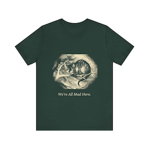 私たちは皆狂っている — ヴィンテージチェシャ猫Tシャツ 画像 1