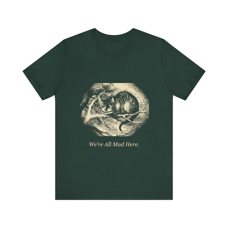 私たちは皆狂っている — ヴィンテージチェシャ猫Tシャツ 画像 1