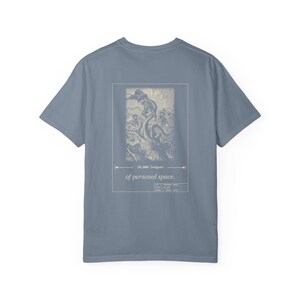Camiseta "20.000 leguas de espacio personal", camiseta divertida para introvertidos por delante y por detrás, calamar gigante de Julio Verne imagen 14