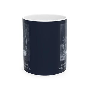 Persona in lutto, non mattiniera — Tazza vintage con corvo immagine 2
