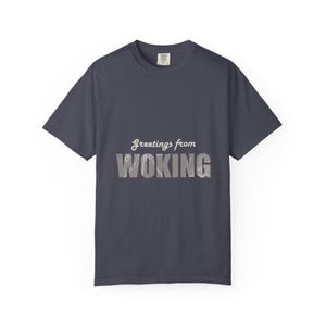 Woking Postcard Shirt, Wish You Were Here, War of the Worlds Tripod Front and Back Tee, H G Wells image 18