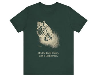 C'est la chaîne alimentaire, pas une démocratie — T-shirt vintage du Livre de la Jungle