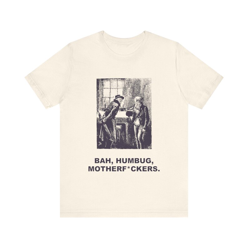 Bah, Humbug, Motherf*ckers — Vintage Ebenezer Scrooge Tee image 1