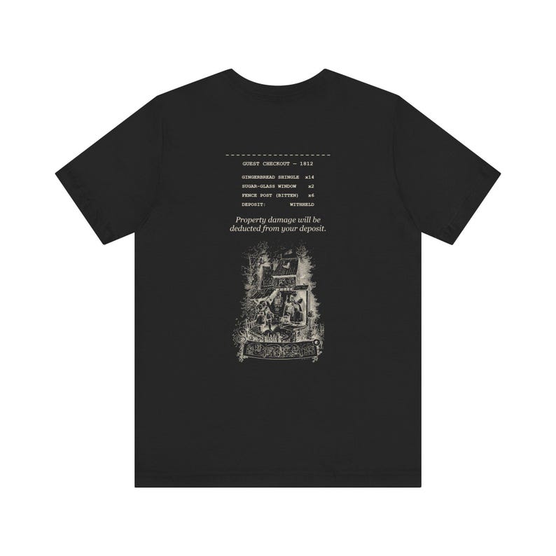 Property Damage Will Be Deducted From Your Deposit — Funny Hansel and Gretel Front and Back Shirt image 2