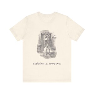 God Bless Us, Every One — Vintage Tiny Tim Christmas Tee image 1
