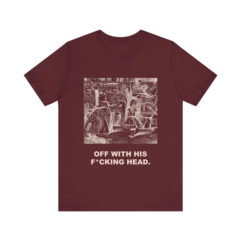 Camiseta "Que le corten la cabeza, Reina de Corazones", Camiseta vintage de John Tenniel en Alicia en el País de las Maravillas, Regalo divertido para el jefe imagen 1