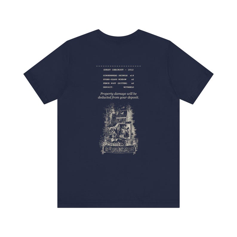 Property Damage Will Be Deducted From Your Deposit — Funny Hansel and Gretel Front and Back Shirt image 6