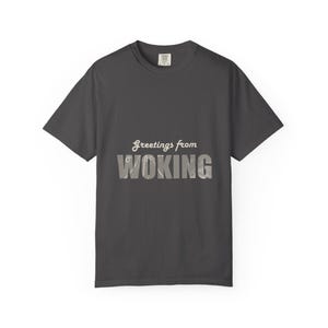 Woking Postcard Shirt, Wish You Were Here, War of the Worlds Tripod Front and Back Tee, H G Wells image 15