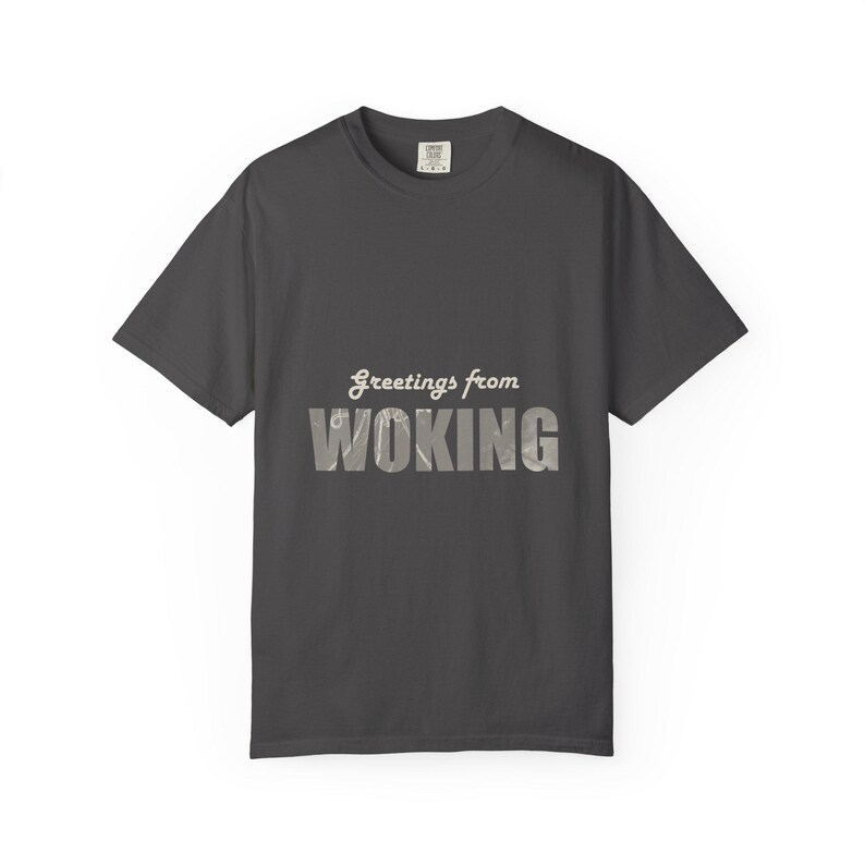 Woking Postcard Shirt, Wish You Were Here, War of the Worlds Tripod Front and Back Tee, H G Wells image 15