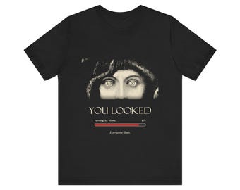 You Looked Shirt, Medusa Eyes Turning to Stone Tee, Greek Mythology Gift, Vintage Franz von Stuck
