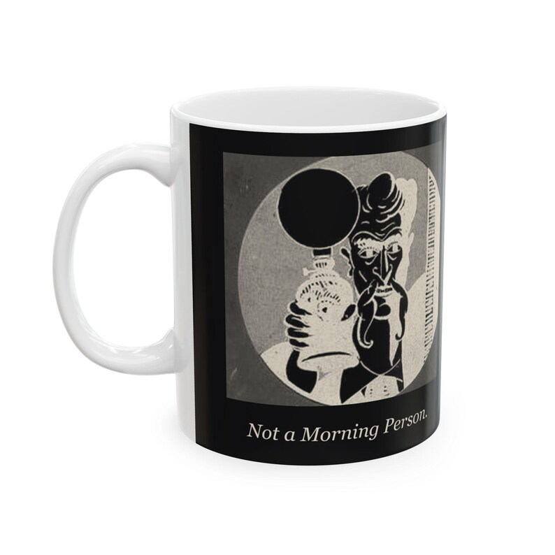 Not a Morning Person — Vintage Count Dracula Mug — mug, face view