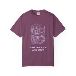Who the F*ck Are You Shirt, John Tenniel Caterpillar Victorian Engraving Tee, Lewis Carroll Wonderland Literary Humor Gift image 11