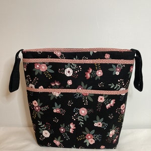 Ready to Ship - Pink Posies Wheelchair Bag