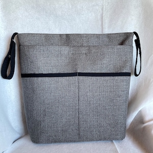 Grey Tweed Wheelchair Bag