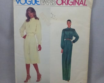 Vintage Vogue Paris Original 2352 Nina Ricci Dress Misses Size 10
