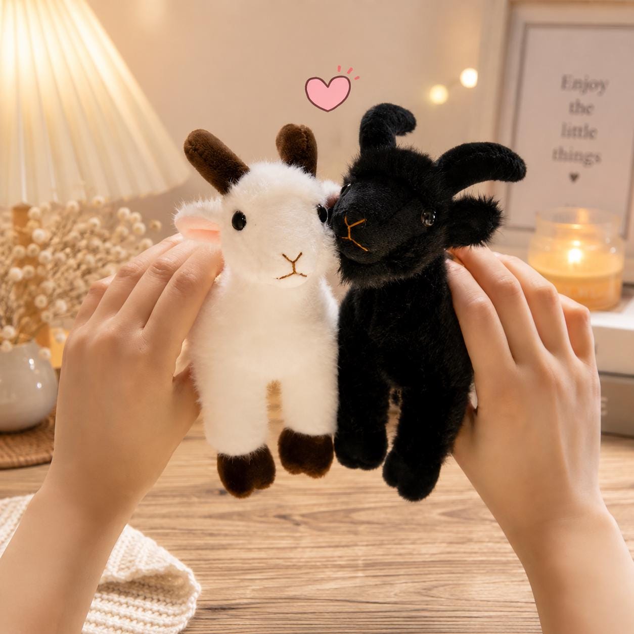 Plush Goat Keychain - Etsy