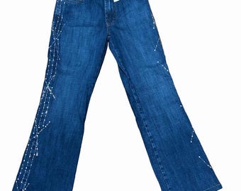 MU Jeans Parisline Crystal Bootcut Jeans NWT Women’s Size 4