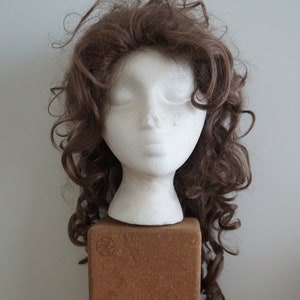Long Brunette Hair Wig, Costume, Theatrical wig