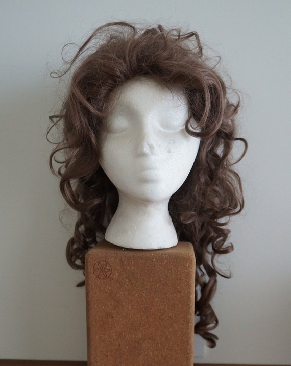 Long Brunette Hair Wig, Costume, Theatrical wig