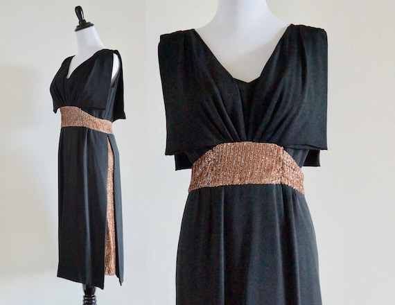 Exquisite Saks Fifth Avenue 1950s Cocktail Dress … - image 1