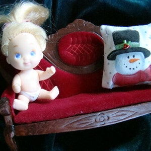 Dollhouse Miniature Pillow-Top Hat Snowman image 7