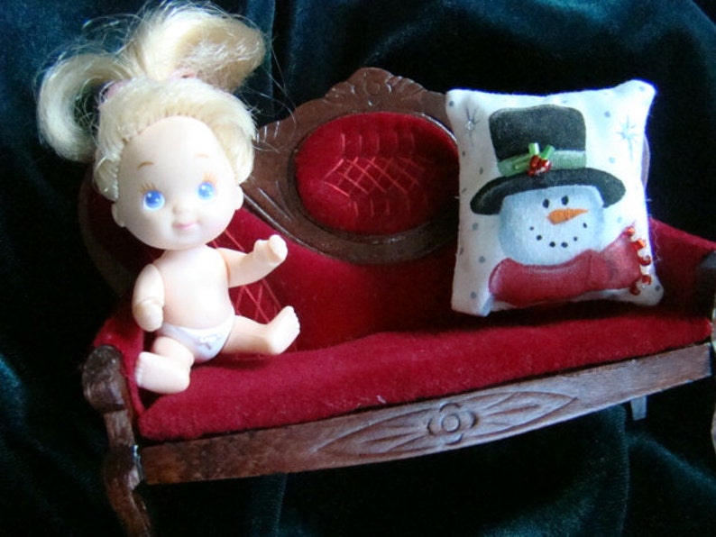 Dollhouse Miniature Pillow-Top Hat Snowman image 7