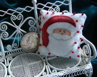 Santa Claus Miniature Dollhouse Pillow